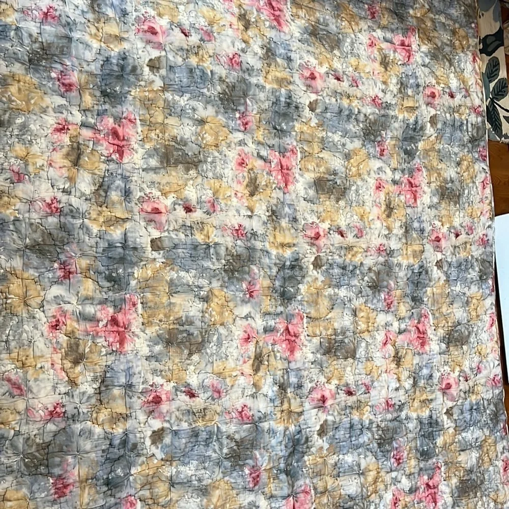 Anthropologie Clarabelle Gauze Quilt Queen NEW Plus 1 Standard Sham NWT